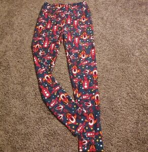 LuLaRoe gently worn rocket ship buttery leggings